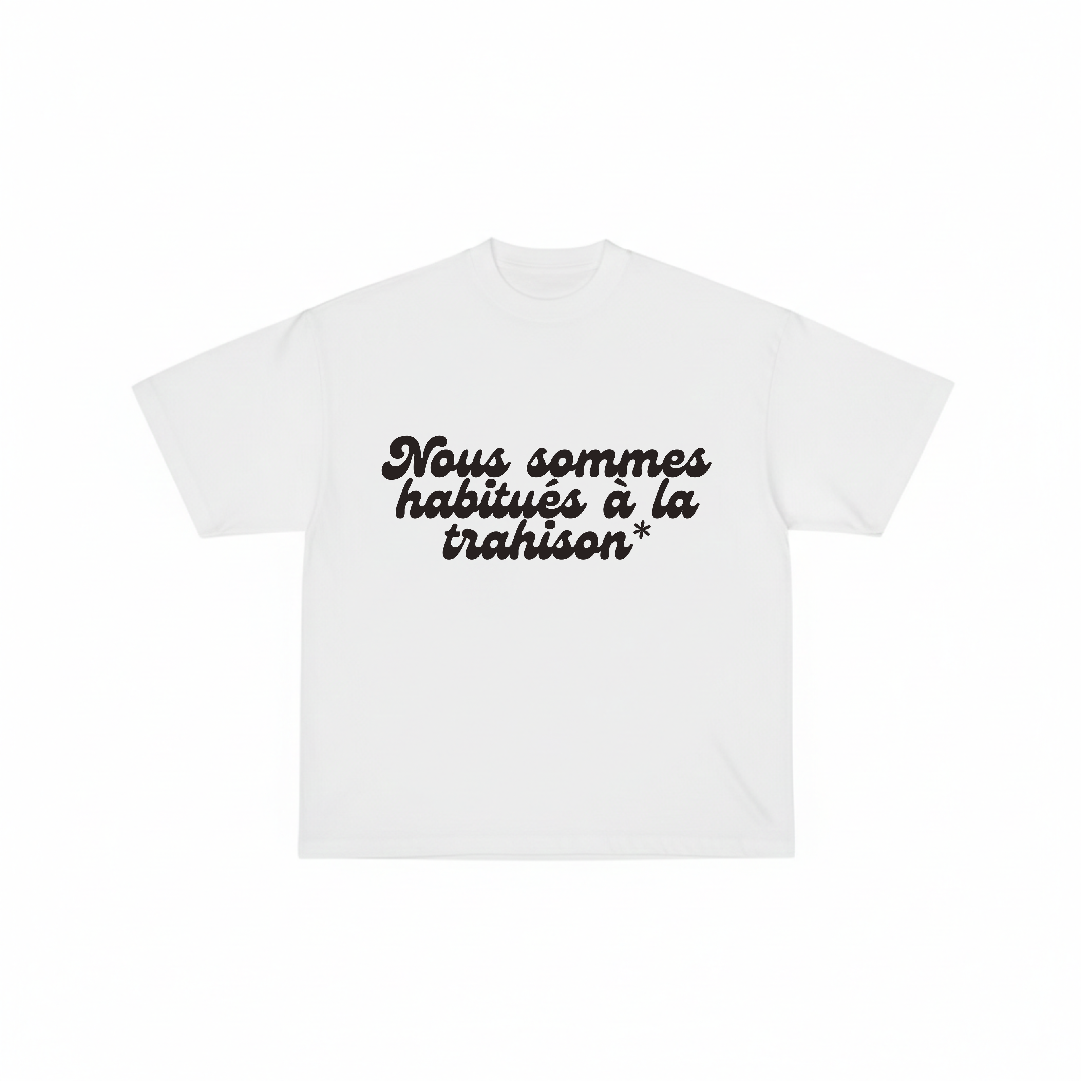 WE ARE USED TO BETRAYAL tee